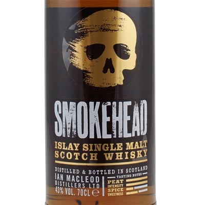 苏摩克艾雷岛单一麦芽苏格兰威士忌 Smokehead Islay Single Malt Scotch Whisky 700ml（新旧包装随机发货）