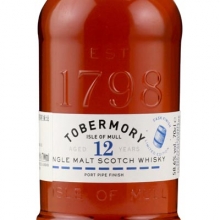 托本莫瑞12年波特桶单一麦芽苏格兰威士忌 Tobermory Aged 12 Years Port Pipe Finish Single Malt Scotch Whisky 700ml