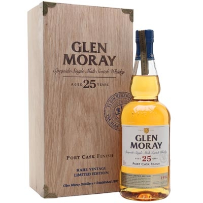 格兰莫雷25年波特桶单一麦芽苏格兰威士忌 Glen Moray 25 Year Old Port Cask Finish Speyside Single Malt Scotch Whisky 700ml