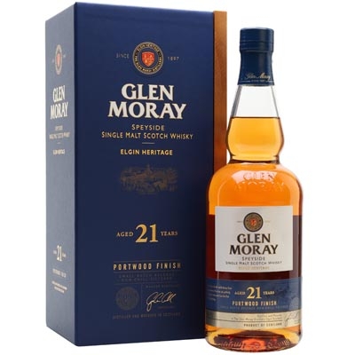 格兰莫雷埃尔金传承21年波特桶单一麦芽苏格兰威士忌 Glen Moray Elgin Heritage Aged 21 Years Port Wood Finish Speyside Single Malt Scotch Whisky 700ml