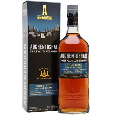 欧肯特轩三桶单一麦芽苏格兰威士忌 Auchentoshan Three Wood Single Malt Scotch Whisky 700ml