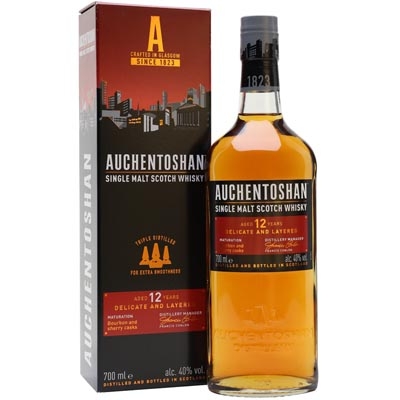 欧肯特轩12年单一麦芽苏格兰威士忌 Auchentoshan 12 Years Old Single Malt Scotch Whisky 700ml