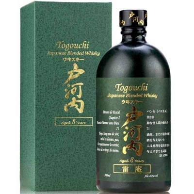 户河内8年日本调和威士忌 Togouchi 8 Years Old Blended Japanese Whisky 700ml