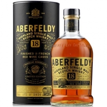 艾柏迪18年波亚克红酒桶单一麦芽苏格兰威士忌 Aberfeldy 18 Year Old Red Wine Cask Finish Single Malt Scotch Whisky 700ml