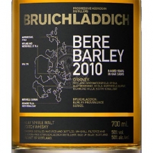 布赫拉迪古卓大麦2010版单一麦芽苏格兰威士忌 Bruichladdich Bere Barley 2010 Islay Single Malt Scotch Whisky 700ml