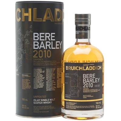 布赫拉迪古卓大麦2010版单一麦芽苏格兰威士忌 Bruichladdich Bere Barley 2010 Islay Single Malt Scotch Whisky 700ml