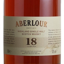 雅伯莱18年双桶单一麦芽苏格兰威士忌 Aberlour 18 Years Old Double Cask Highland Single Malt Scotch Whisky 700ml