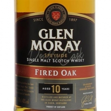 格兰莫雷10年烧桶单一麦芽苏格兰威士忌 Glen Moray Fired Oak 10 Year Old Speyside Single Malt Scotch Whisky 700ml