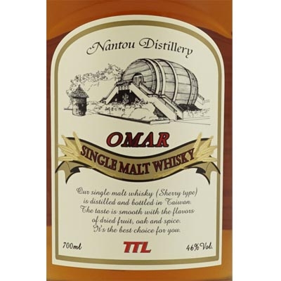 傲玛雪莉果干单一麦芽威士忌 OMAR Sherry Type Single Malt Whisky 700ml