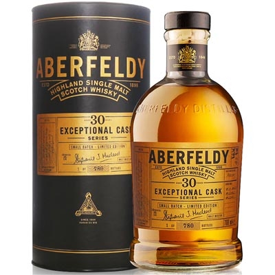 艾柏迪典藏系列30年限量版单一麦芽苏格兰威士忌 Aberfeldy Exceptional Cask Aged 30 Years Single Highland Malt Scotch Whisky 700ml