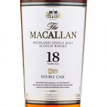 麦卡伦18年双桶单一麦芽苏格兰威士忌 Macallan 18 Year Old Double Cask Highland Single Malt Scotch Whisky 700ml