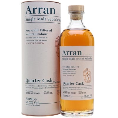 艾伦四分之一桶原酒单一麦芽苏格兰威士忌 Arran Quarter Cask Strength Single Malt Scotch Whisky 700ml