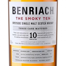 本利亚克10年烟熏单一麦芽苏格兰威士忌 Benriach The Smoky Ten 10 Year Old Speyside Single Malt Scotch Whisky 700ml