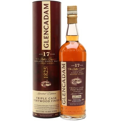 格兰卡登17年波特三桶单一麦芽苏格兰威士忌 Glencadam 17 Year Old Triple Cask Portwood Finish Highland Single Malt Scotch Whisky 700ml