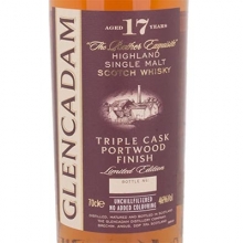 格兰卡登17年波特三桶单一麦芽苏格兰威士忌 Glencadam 17 Year Old Triple Cask Portwood Finish Highland Single Malt Scotch Whisky 700ml