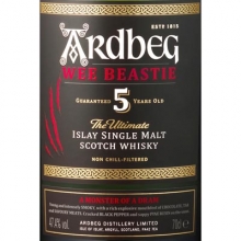 阿贝5年小怪兽单一麦芽苏格兰威士忌 Ardbeg Wee Beastie 5 Year Old Single Malt Scotch Whisky 700ml