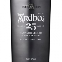 阿贝25年单一麦芽苏格兰威士忌 Ardbeg Guaranteed 25 Years Old Islay Single Malt Scotch Whisky 700ml