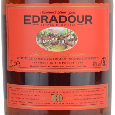 埃德拉多尔10年单一麦芽苏格兰威士忌 Edradour Aged 10 Years Highland Single Malt Scotch Whisky 700ml