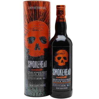 苏摩克叛军朗姆桶单一麦芽苏格兰威士忌 Smokehead Rum Rebel Islay Single Malt Scotch Whisky 700ml