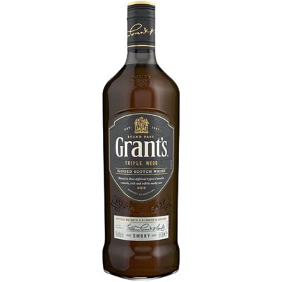 格兰三桶烟熏调和苏格兰威士忌 Grant’s Triple Wood Smoky Blend Scotch Whisky 700ml