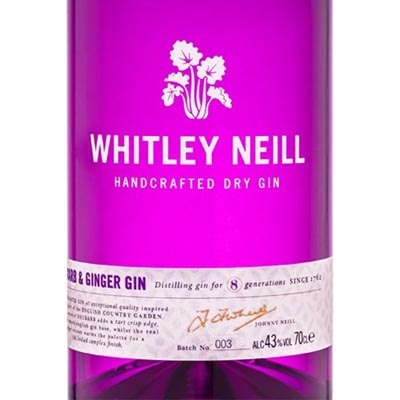 惠特利尼尔干姜金酒 Whitley Neill Rhubarb & Ginger Gin 700ml
