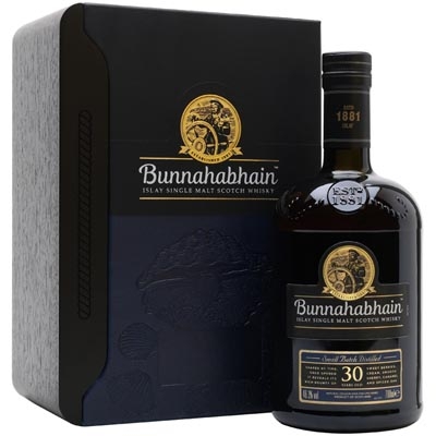 布纳哈本30年单一麦芽苏格兰威士忌 Bunnahabhain 30 Year Old Islay Single Malt Scotch Whisky 700ml