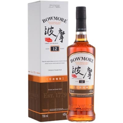 波摩12年雪莉桶版单一麦芽苏格兰威士忌 Bowmore Aged 12 Years Sherry Cask Single Malt Scotch Whisky 700ml