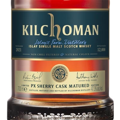 齐侯门佩希雪莉桶单一麦芽苏格兰威士忌 Kilchoman PX Sherry Matured Islay Single Malt Scotch Whisky 700ml