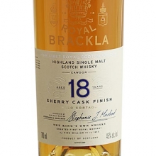 皇家布莱克拉18年雪莉桶单一麦芽苏格兰威士忌 Royal Brackla 18 Year Old Sherry Cask Finish Highland Single Malt Scotch Whisky 700ml