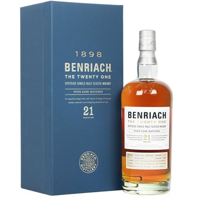 本利亚克21年单一麦芽苏格兰威士忌 Benriach 21 Year Old Speyside Single Malt Scotch Whisky 700ml（新旧包装随机发货）