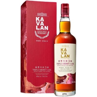 噶玛兰层丰雪莉三桶单一麦芽威士忌 Kavalan Triple Sherry Cask Single Malt Whisky 700ml