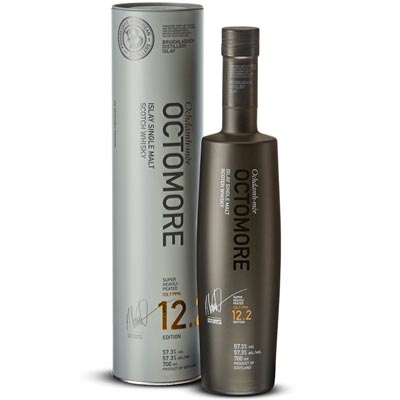 布赫拉迪泥煤怪兽12.2版单一麦芽苏格兰威士忌 Bruichladdich Octomore Edition 12.2 Aged 5 Years Single Malt Scotch Whisky 700ml