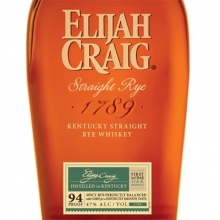 爱利加黑麦威士忌 Elijah Craig Straight Rye Kentucky Straight Rye Whiskey 750ml