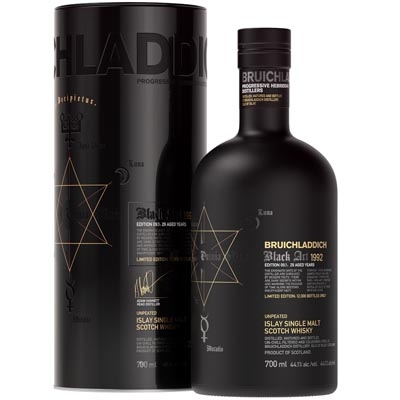 布赫拉迪星图9.1版单一麦芽苏格兰威士忌 Bruichladdich Black Art 9.1 29 Year Old Unpeated Islay Single Malt Scotch Whisky 700ml