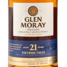 格兰莫雷埃尔金传承21年波特桶单一麦芽苏格兰威士忌 Glen Moray Elgin Heritage Aged 21 Years Port Wood Finish Speyside Single Malt Scotch Whisky 700ml