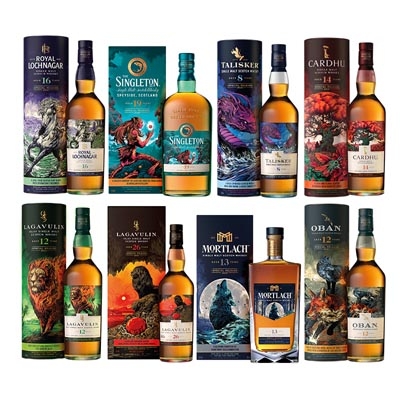 帝亚吉欧2021SR秘境传说珍藏限定系列单一麦芽威士忌套装 Diageo Special Releases 2021 Legends Untold Single Malt Scotch Whisky Collection 700ml*8
