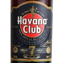 哈瓦那俱乐部7年黑朗姆酒 Havana Club 7 Year Old Rum 700ml