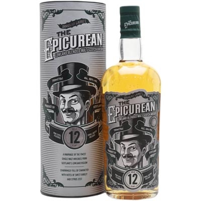 大玩家12年低地混合麦芽苏格兰威士忌 The Epicurean Aged 12 Years Lowland Blended Malt Scotch Whisky 700ml