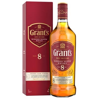 格兰8年雪莉桶调和苏格兰威士忌 Grant’s 8 Years Old Sherry Cask Finish Blended Scotch Whisky 700ml