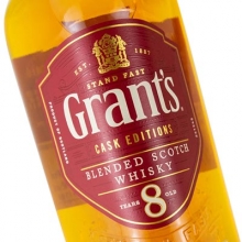 格兰8年雪莉桶调和苏格兰威士忌 Grant’s 8 Years Old Sherry Cask Finish Blended Scotch Whisky 700ml