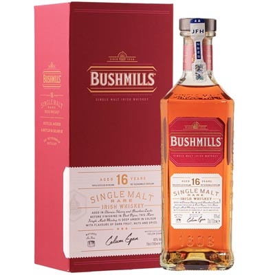 布什米尔16年单一麦芽爱尔兰威士忌 Bushmills Aged 16 Years Single Malt  Irish Whiskey 700ml