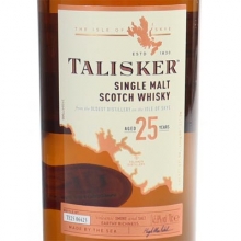 泰斯卡25年单一麦芽苏格兰威士忌 Talisker Aged 25 Years Single Malt Scotch Whisky 700ml