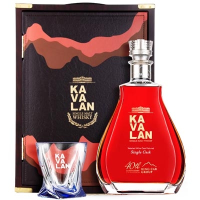 噶玛兰尊典40周年纪念版单一麦芽威士忌 Kavalan 40th Anniversary Limited Edition Selected Wine Cask Matured Single Malt Whisky 700ml