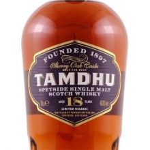 檀都18年单一麦芽苏格兰威士忌 Tamdhu 18 Year Old Speyside Single Malt Scotch Whisky 700ml