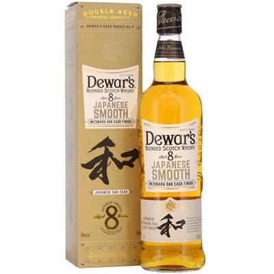 帝王8年水楢桶调和苏格兰威士忌 Dewar's 8 Year Old Japanese Smooth Mizunara Cask Finish Blended Scotch Whisky 700ml