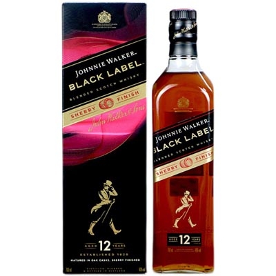 尊尼获加黑牌雪莉桶版调和苏格兰威士忌 Johnnie Walker Black Label Sherry Finish Blended Scotch Whisky 700ml