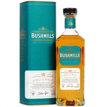 布什米尔10年单一麦芽爱尔兰威士忌 Bushmills Aged 10 Years Single Malt  Irish Whiskey 700ml（新旧包装随机发货）