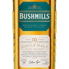 布什米尔10年单一麦芽爱尔兰威士忌 Bushmills Aged 10 Years Single Malt  Irish Whiskey 700ml（新旧包装随机发货）