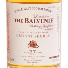 百富故事系列27年单一麦芽苏格兰威士忌 The Balvenie 27 Year Distant Shores Rum Cask Single Malt Scotch Whisky 700ml