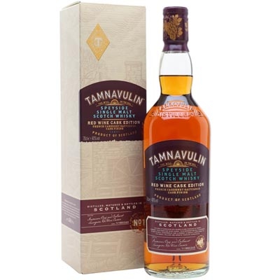 塔木岭法国赤霞珠红酒桶单一麦芽苏格兰威士忌 Tamnavulin French Cabernet Sauvignon Cask Finish Speyside Single Malt Scotch Whisky 700ml